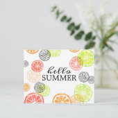 hallo Summer Cookout Gathering Uitnodiging Briefkaart (Staand voorkant)