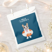 hallo Summer Corgi Beach Dog Bedankzakje (Geknipt)