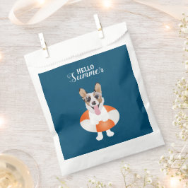 hallo Summer Corgi Beach Dog Bedankzakje