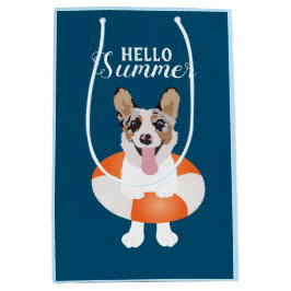 hallo Summer Corgi Beach Dog Medium Cadeauzakje