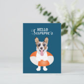 hallo Summer Corgi Beach Dogs Briefkaart (Staand voorkant)