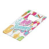 hallo Summer Credit Card Bottle Open Creditkaart Flessenopener (Achterkant Gekanteld)