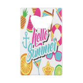 hallo Summer Credit Card Bottle Open Creditkaart Flessenopener (Achterkant)