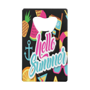 hallo Summer Credit Card Bottle Open Creditkaart Flessenopener