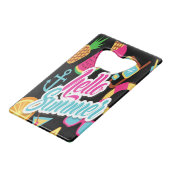 hallo Summer Credit Card Bottle Open Creditkaart Flessenopener (Voorkant Gekanteld)