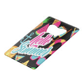hallo Summer Credit Card Bottle Open Creditkaart Flessenopener (Achterkant Gekanteld)