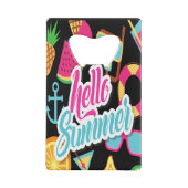hallo Summer Credit Card Bottle Open Creditkaart Flessenopener (Achterkant)