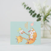 hallo Summer Giraffe Feestdagenkaart (Staand voorkant)