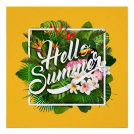 hallo Summer Glossy Poster