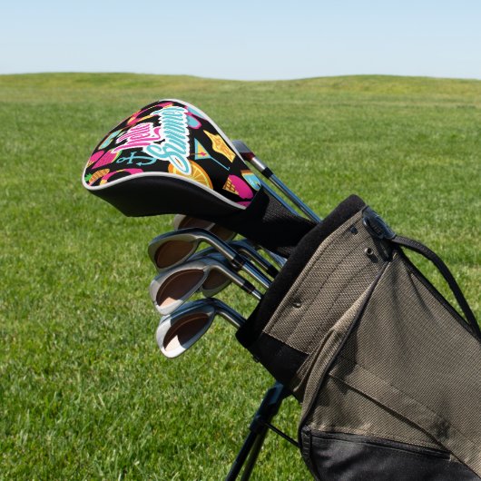 hallo Summer Golf Head Hoesje Golfheadcover (Insitu)