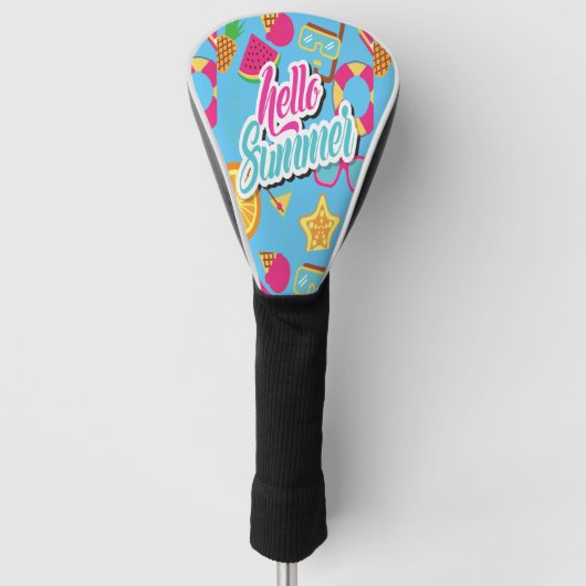 hallo Summer Golf Head Hoesje Golfheadcover (Voorkant)
