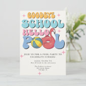 Hallo Summer Goodbye School Kaart (Staand voorkant)