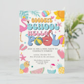 Hallo Summer Goodbye School Kaart (Staand voorkant)