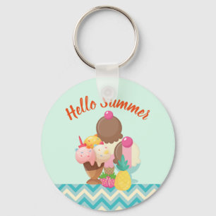 hallo Summer Ice Cream Delights Sleutelhanger