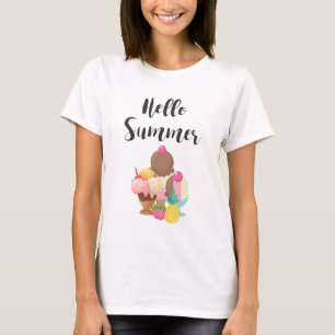 hallo Summer Ice Cream Delights T-shirt