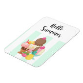hallo Summer Ice Cream Sweet Trein Magneet (Linkerzijde)