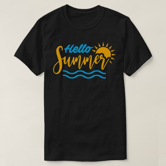 hallo SUMMER Leerdag schoolleraar schoolbrood T-shirt (Design voorkant)