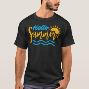hallo SUMMER Leerdag schoolleraar schoolbrood T-shirt