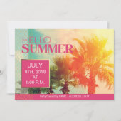 hallo Summer Party nodigt uit Kaart (Voorkant)