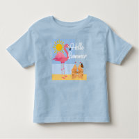 hallo Summer Pink Flamingo Design - Toddler Fine J