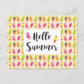 hallo Summer Popsicles en Ice Cream Briefkaart (Voorkant)