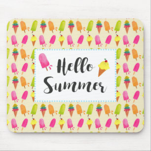 hallo Summer Popsicles en Ice Cream Muismat