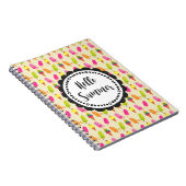 hallo Summer Popsicles en Ice Cream Notitieboek (Rechterzijde)