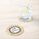 hallo Summer Popsicles en Ice Cream Ronde Kartonnen Onderzetter (Insitu)