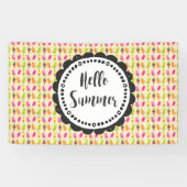 hallo Summer Popsicles en Ice Cream Spandoek (Horizontaal)
