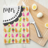 hallo Summer Popsicles en Ice Cream Theedoek (Quarter Fold)