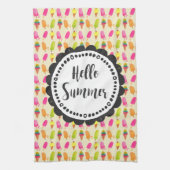 hallo Summer Popsicles en Ice Cream Theedoek (Verticaal)