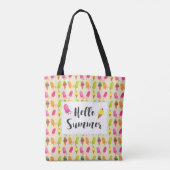hallo Summer Popsicles en Ice Cream Tote Bag (Achterkant)