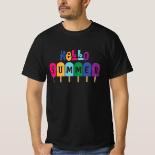 hallo Summer Popsicles   Koelzomervakantie T-shirt
