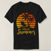 hallo Summer Retro  Vacation T-shirt (Design voorkant)