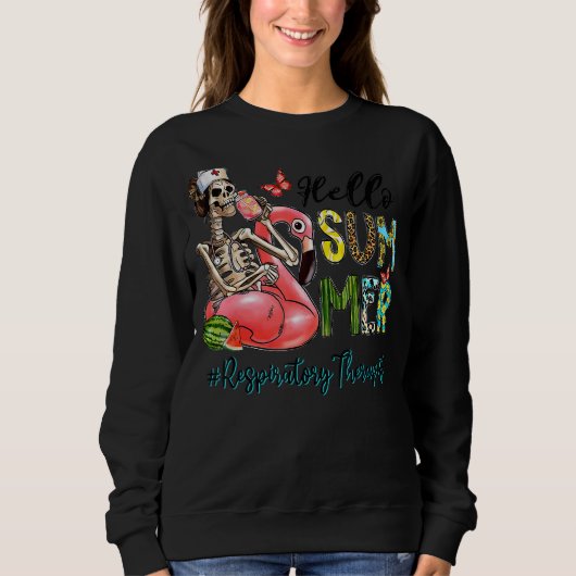 hallo Summer Skull Flamingo Float Respiratory Thor Trui (Voorkant)