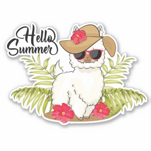 hallo Summer Sticker (Voorkant)