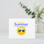 "Hallo Summer" Sunshine Briefkaart (Staand voorkant)