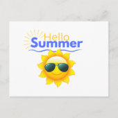 "Hallo Summer" Sunshine Briefkaart (Voorkant)