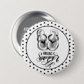 hallo Summer Teenslippers Button (Voorkant /achterkant)