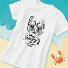 hallo Summer Teenslippers T-Shirt