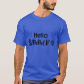 hallo Summer Typografie T-shirt (Voorkant)