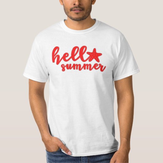 Hallo Summer Vibes - Leuke & Levendige Seizoensgeb T-shirt (Voorkant)