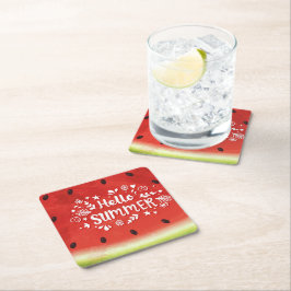 hallo Summer Watermelon Kartonnen Onderzetters