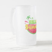 hallo Summer Watermelon Matglas Bierpul (Voorkant links)