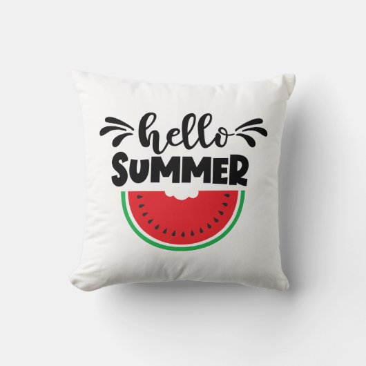 hallo Summer Watermelon Patio Outdoor Kussen (Voorkant)