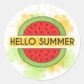 hallo Summer Watermelon Sticker (Voorkant)