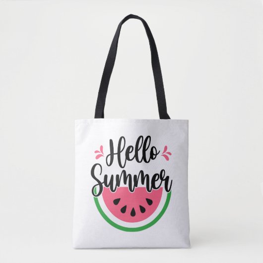 hallo Summer Watermelon Tote Bag (Voorkant)