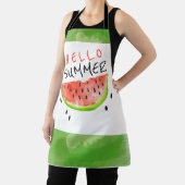 hallo Summer Waterverf Watermelon Green White Schort (Insitu)