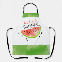 hallo Summer Waterverf Watermelon Green White