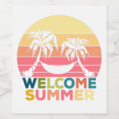 hallo SUMMER Wijn Etiket (Enkel label)